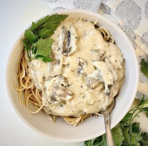 Mushroom stroganoff